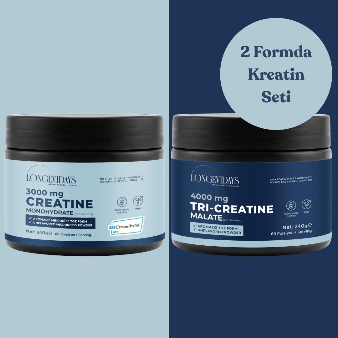 2 Farklı Formda Kreatin Seti