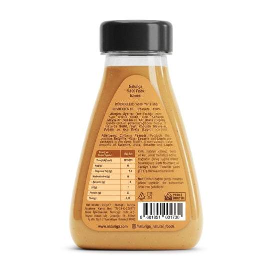 Sıkılabilir %100 Fıstık Ezmesi 240gr