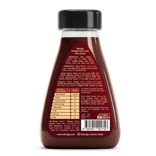 Deniz Tuzlu & Çikolatalı Sıkılabilir Tahin 240gr