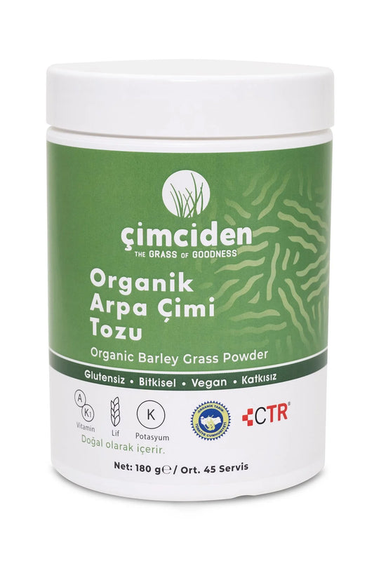 Çimciden Organik Arpa Çimi Tozu 180 gr.