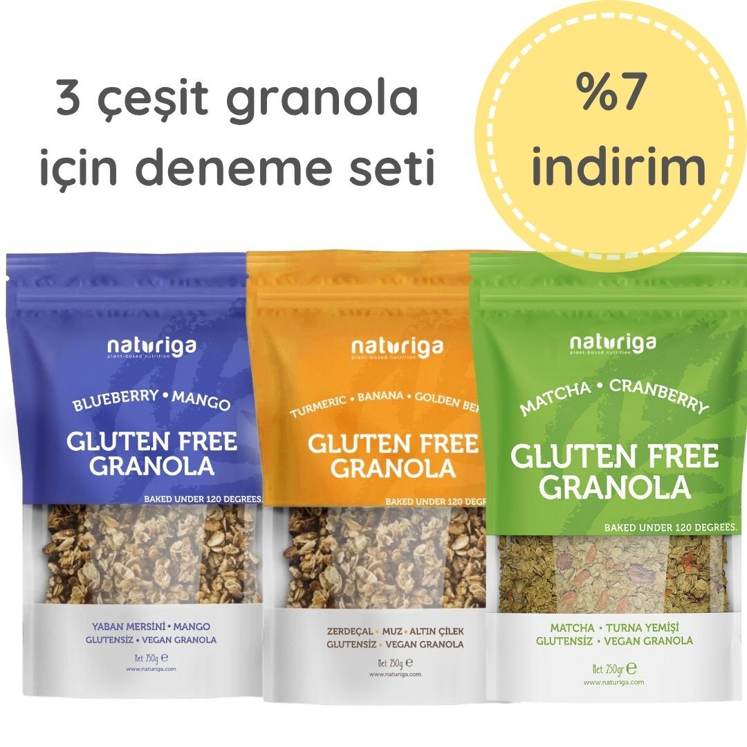 3'lü Glutensiz Granola set
