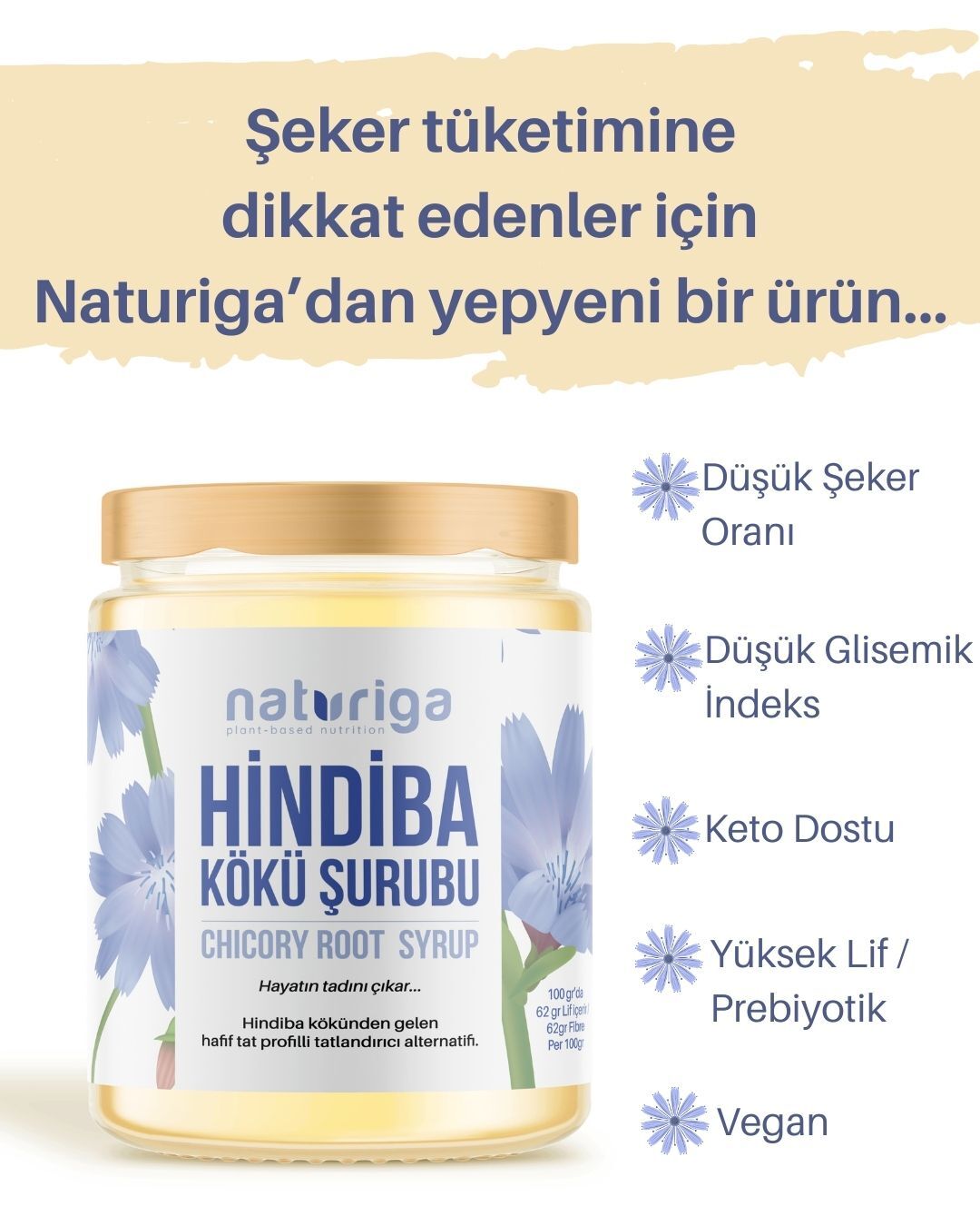 %100 Hindiba Kökü Şurubu 200gr.