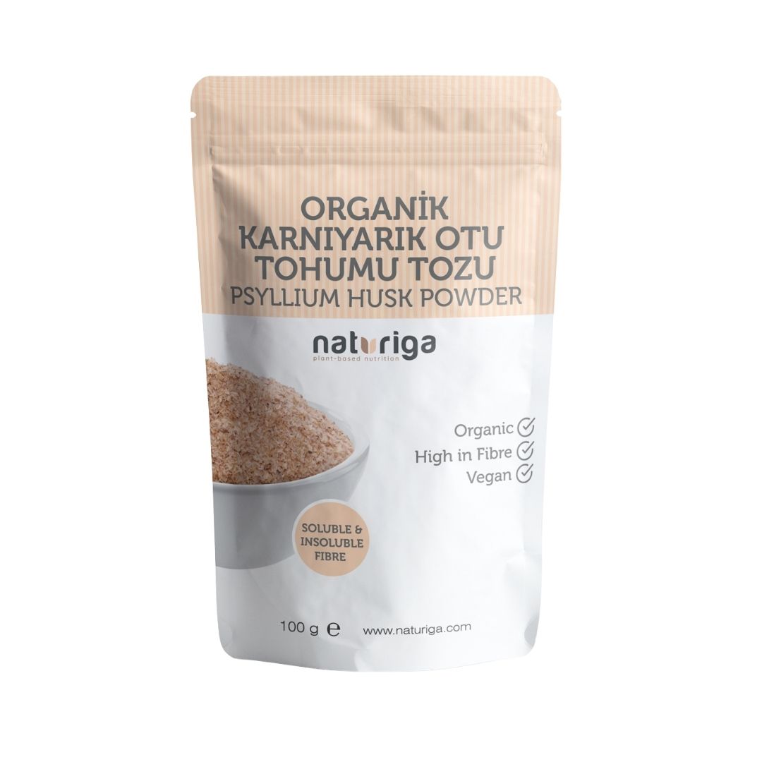 Org. Karnıyarık Otu Tohumu Tozu (Psyllium Husk) 100 gr