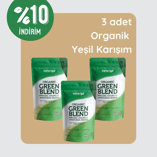 3' lü Organik Yeşil Karışım Set