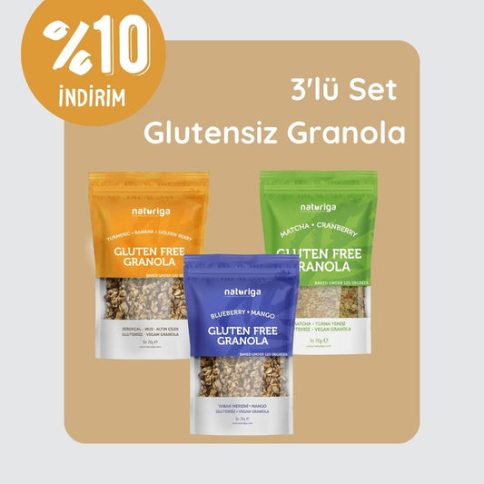 3'lü Glutensiz Granola set