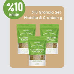 3'lü Glutensiz Matcha & Cranberry Granola