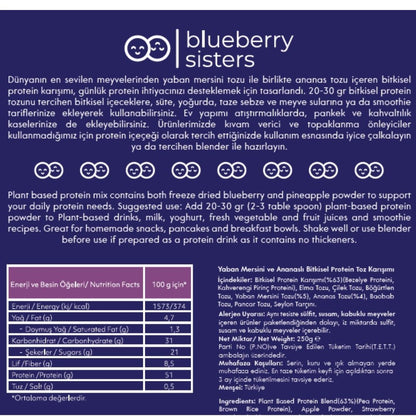 Blueberry & Pineapple Herbal Protein 250 g