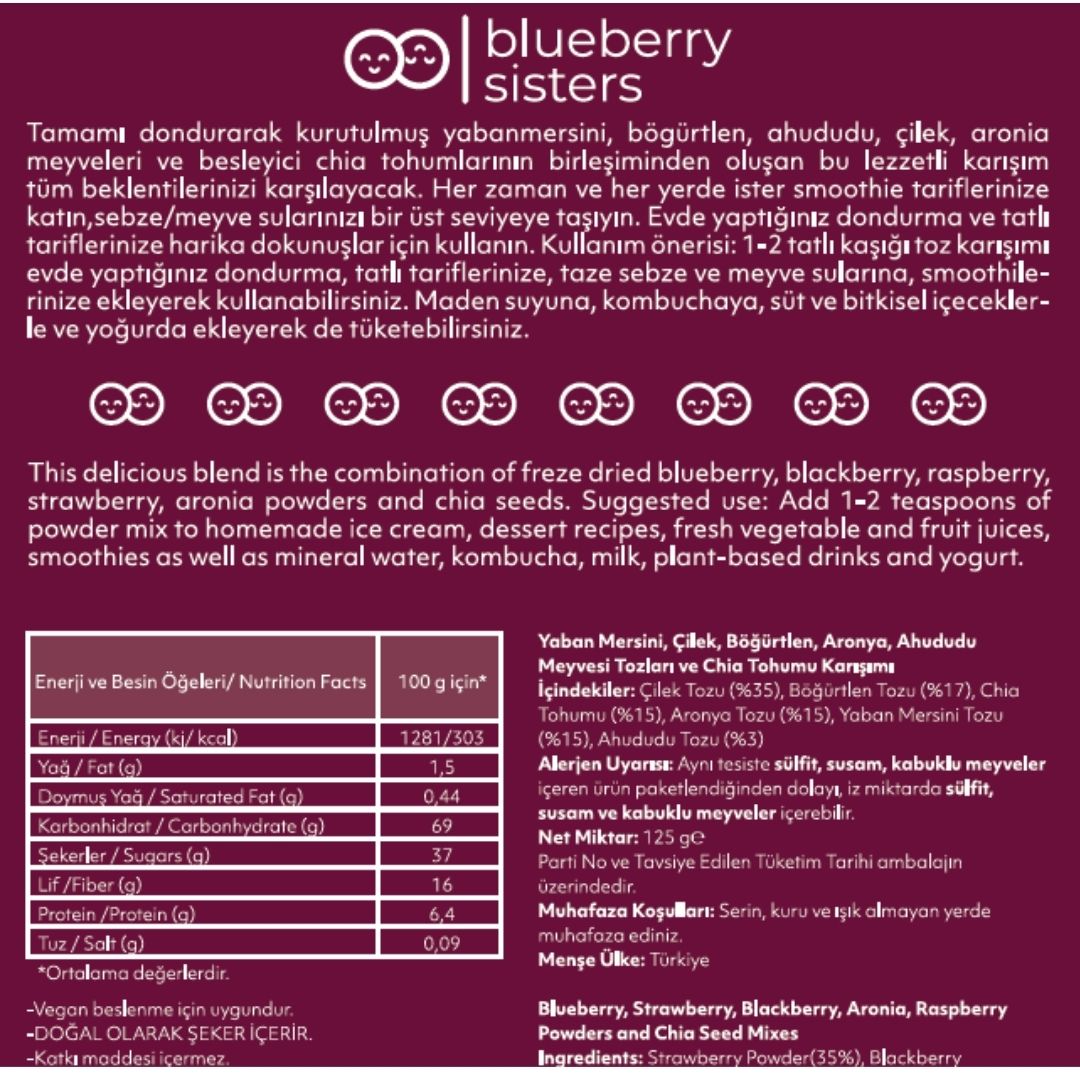 Blueberry Megamix 125 gr.