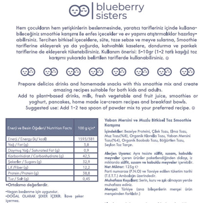 Yabanmersini & Muzlu Kids Smoothie Karışım 125 gr