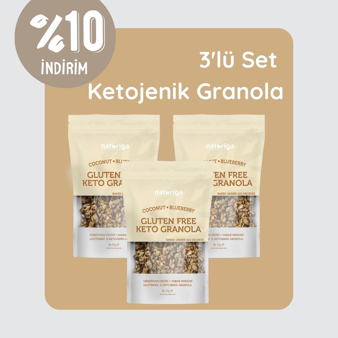 3'lü Ketojenik ve Glutensiz Granola Seti