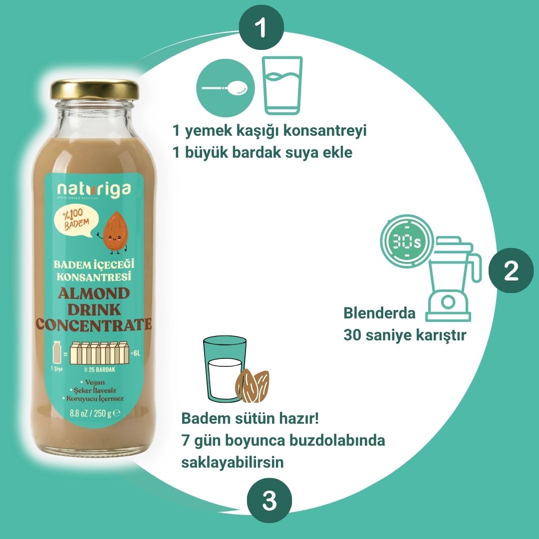 Naturiga Konsantre Badem İçeceği 250 gr.
