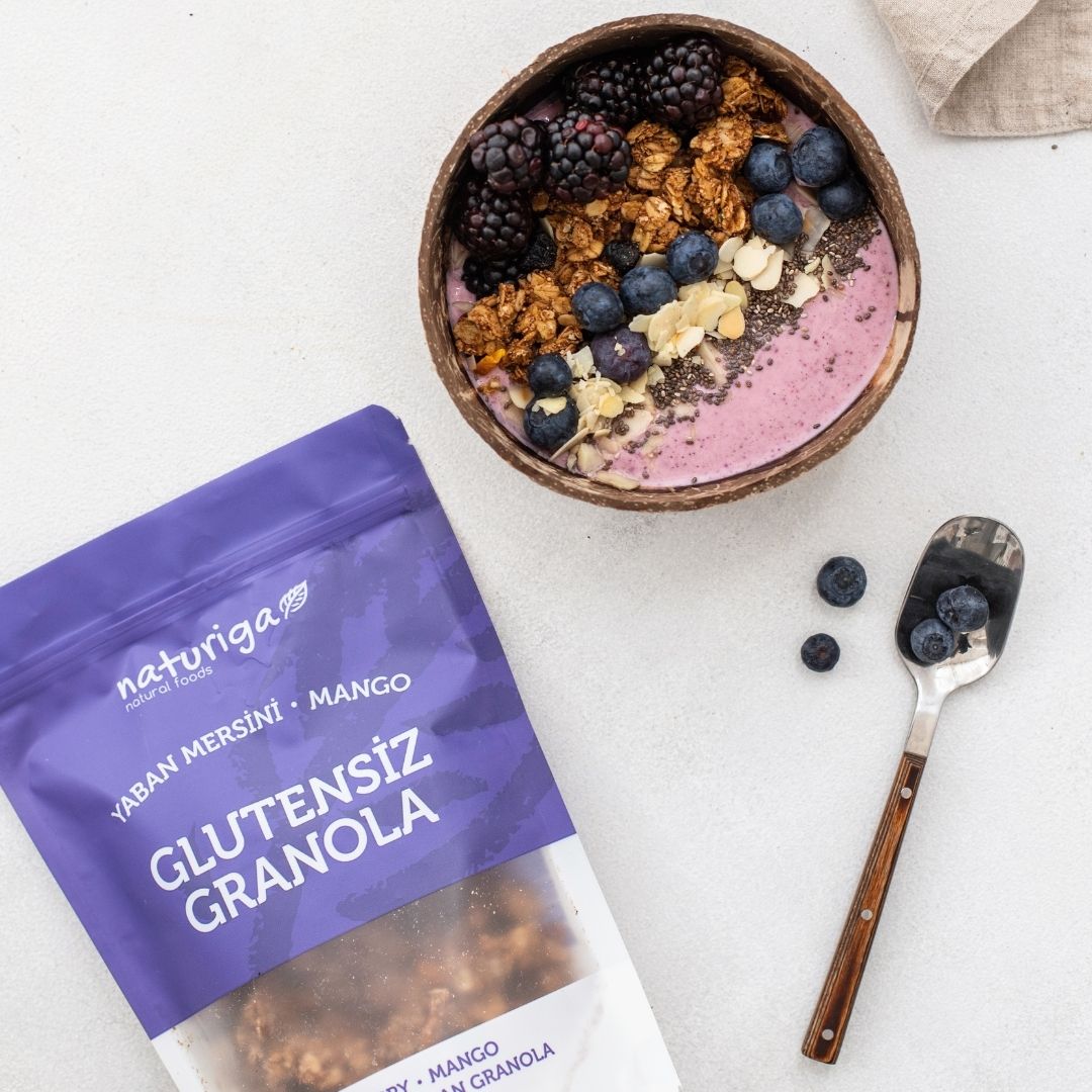 Glutensiz Yaban mersini & Mango Granola(250 gr)