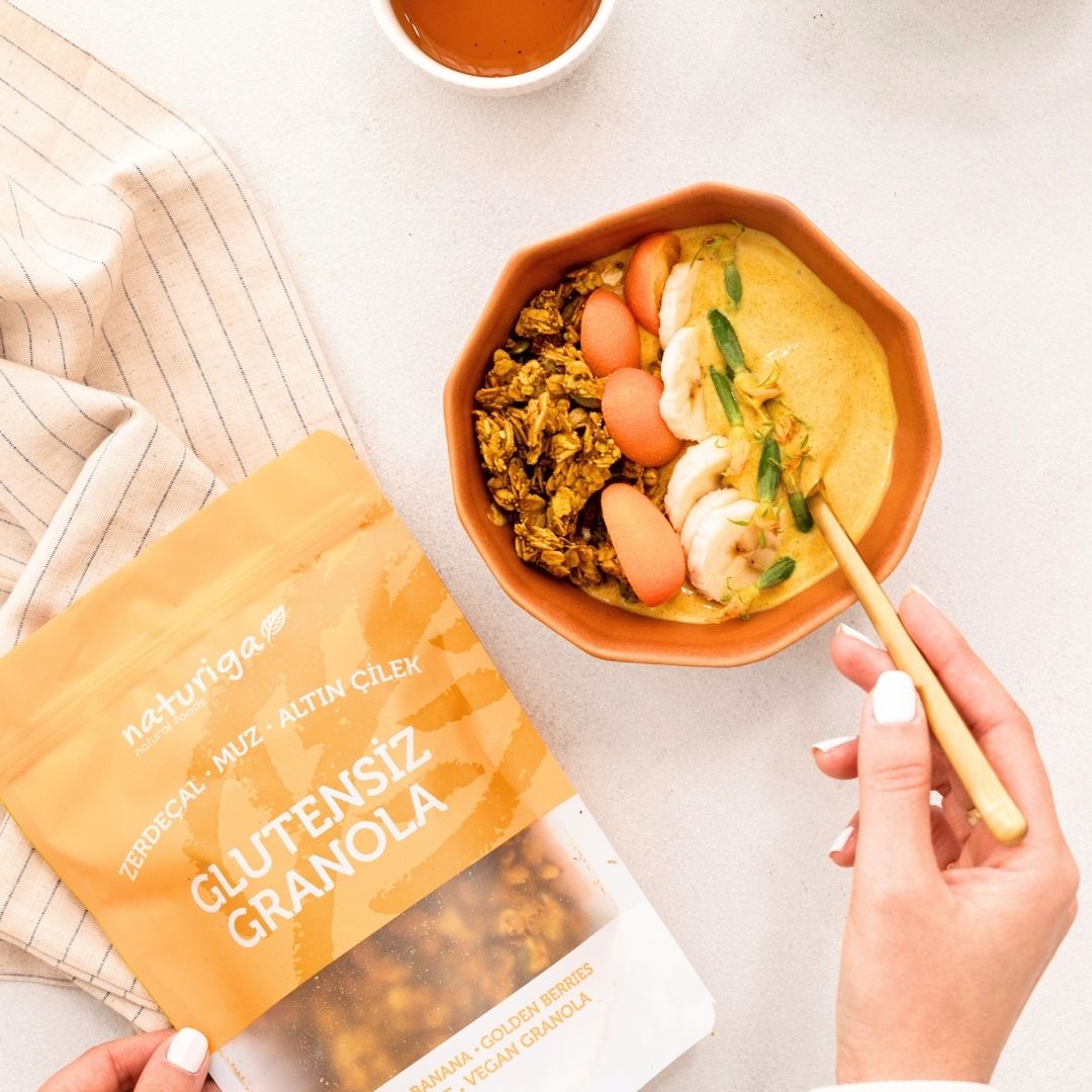 Glutensiz Zerdeçal & Altın Çilek Granola(250 gr)