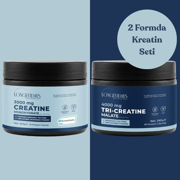 2 Farklı Formda Kreatin Seti