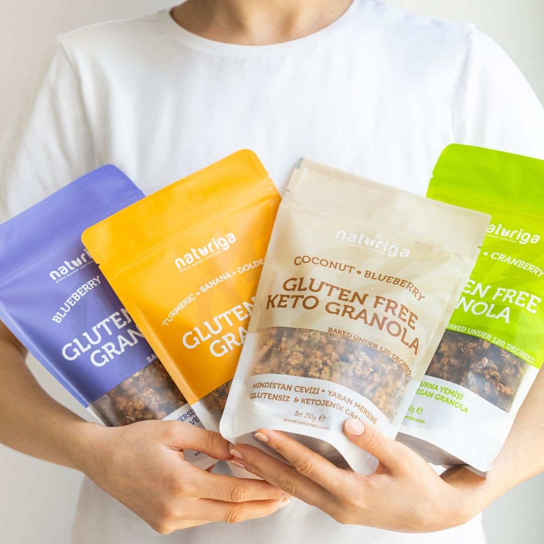 Glutensiz Yaban mersini & Mango Granola(250 gr)