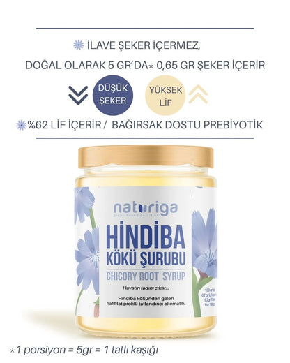 %100 Hindiba Kökü Şurubu 200gr.