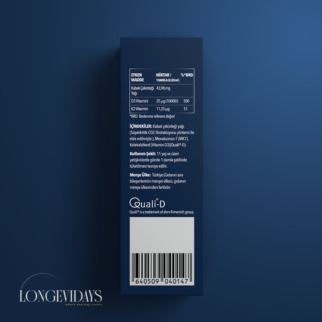 Longevidays D3K2 Damla 20ml