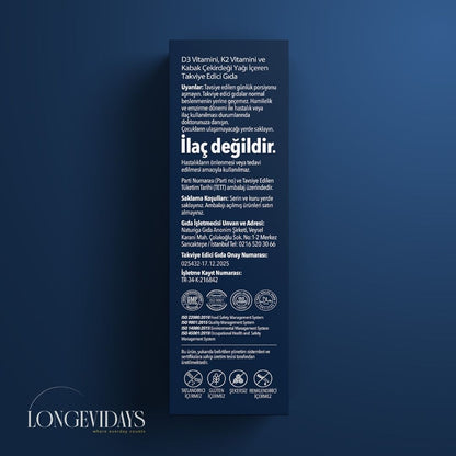 Longevidays D3K2 Damla 20ml