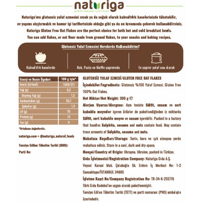 Glutensiz Yulaf Ezmesi (300 gr)