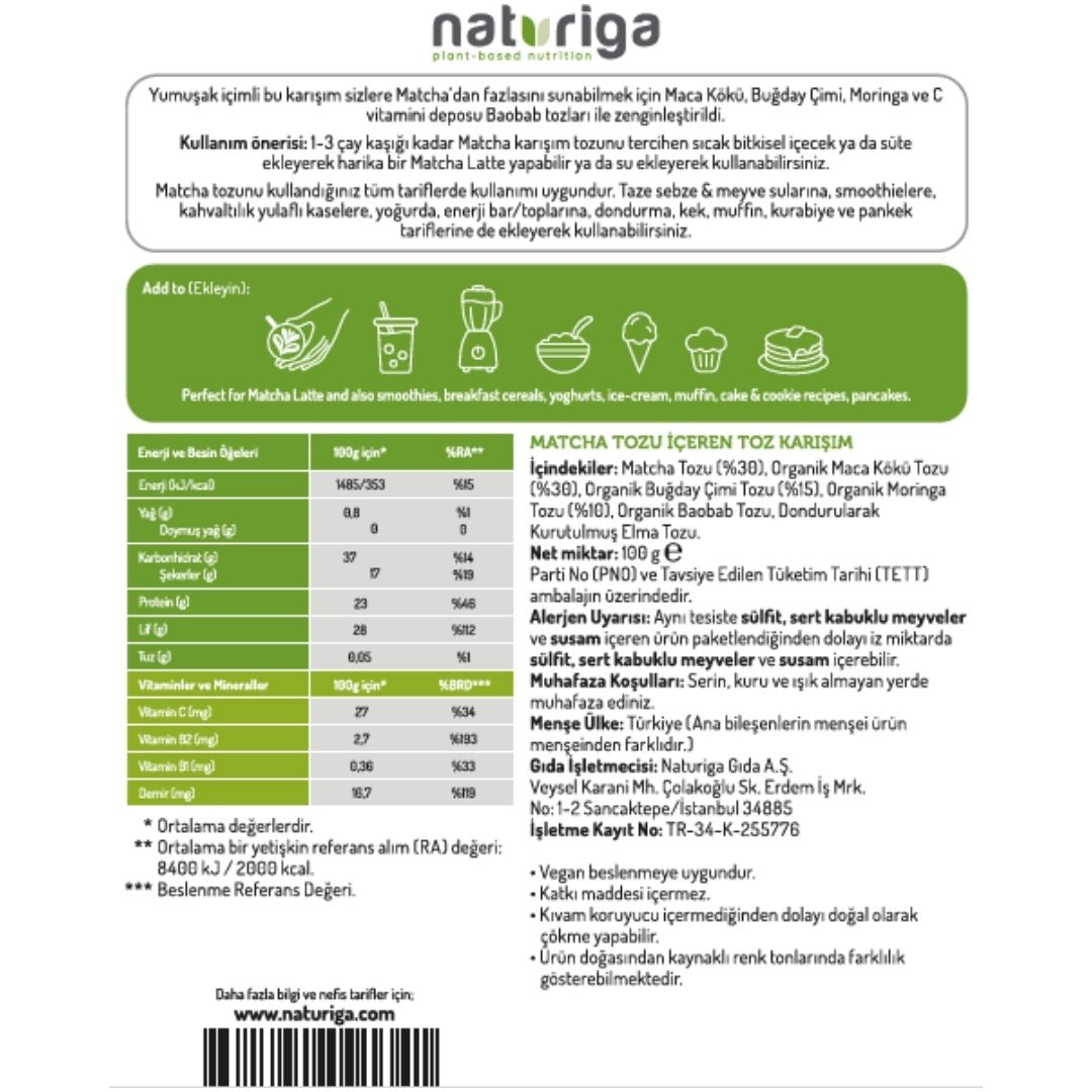 Yumuşak İçimli Matcha Karışımı