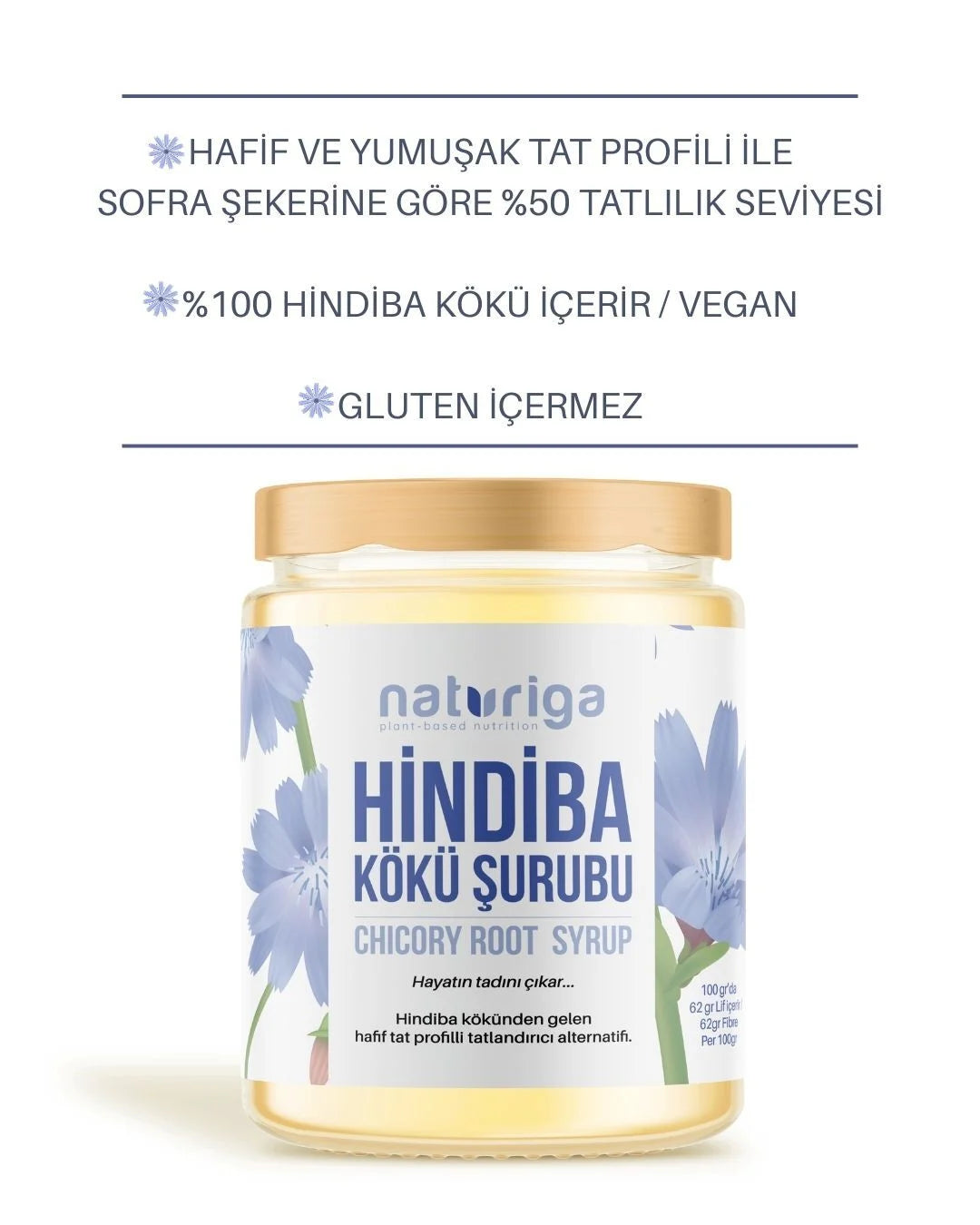 %100 Hindiba Kökü Şurubu 200gr.
