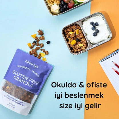 Glutensiz Yaban mersini & Mango Granola(250 gr)