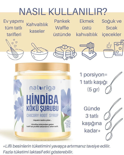 %100 Hindiba Kökü Şurubu 200gr.