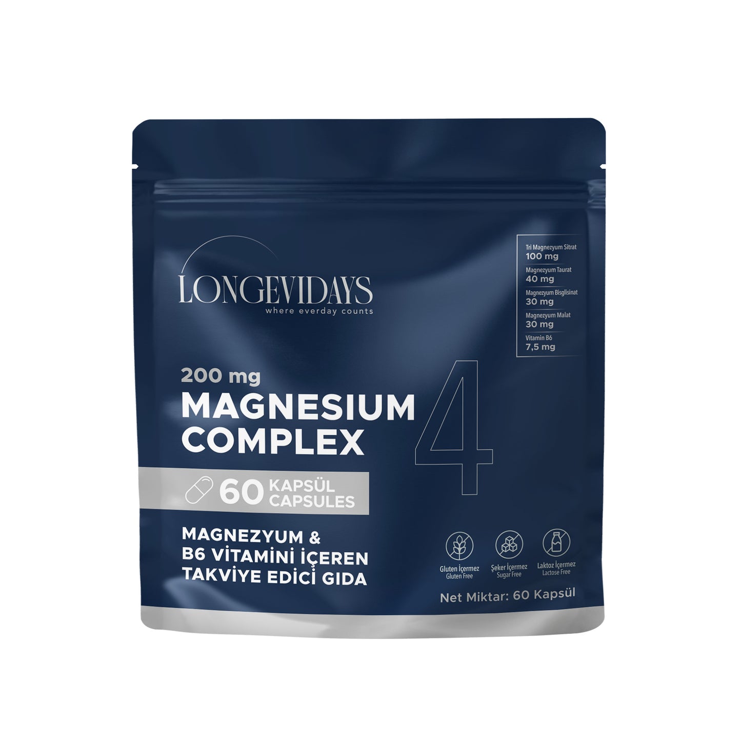 Magnezyum 4 Kompleks - 60 Kapsül