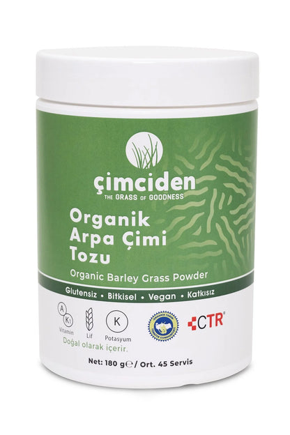 Çimciden Organik Arpa Çimi Tozu 180 gr.