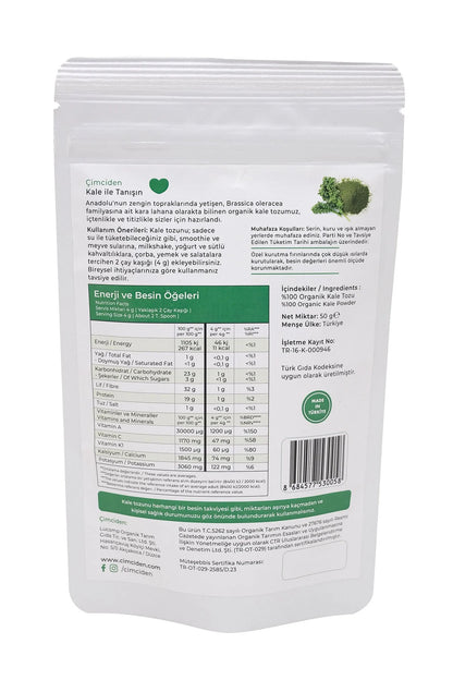 Organik Kale Tozu 50 gr.