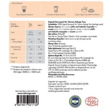 Org. Karnıyarık Otu Tohumu Tozu (Psyllium Husk) 100 gr