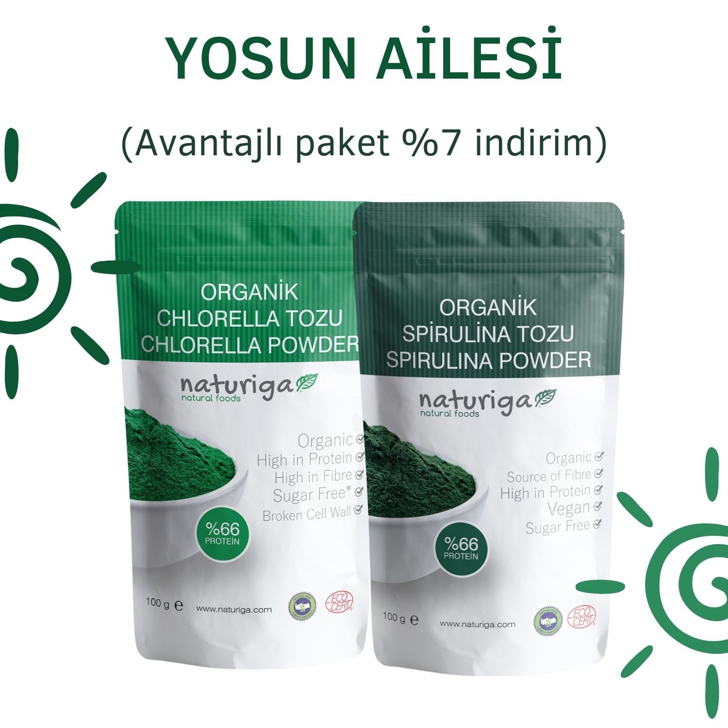 Yosun Ailesi (Spirulina & Klorella)