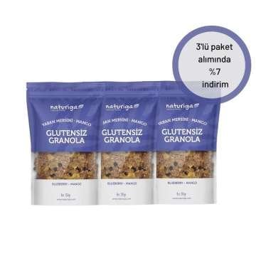 3'lü Glutensiz Yaban mersini & Mango Granola