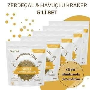 Havuç & Zerdeçallı kraker 5'li set