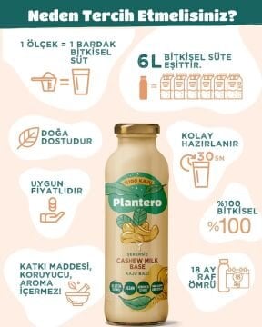 Plantero Kaju süt konsantresi 250 gr.