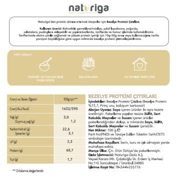 Bezelye Proteini Çıtırları 100g
