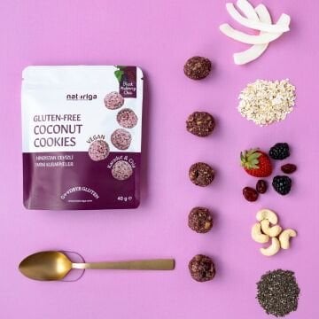 Karadut & Chialı Hindistan Cevizli Kurabiye 40gr